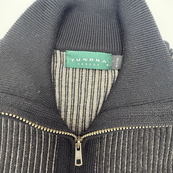 Vintage Tundra Canada Men's XL Tall Wool Zip Cardigan Soft, Oversized, Pockets - Picture 2 of 11